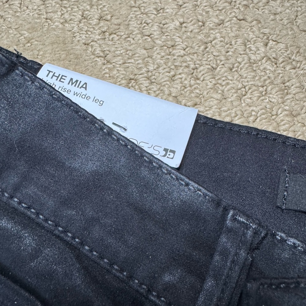 JOES JEANS MIA HIGH RISE WIDE LEG COATED JEANS - Picture 4 of 8